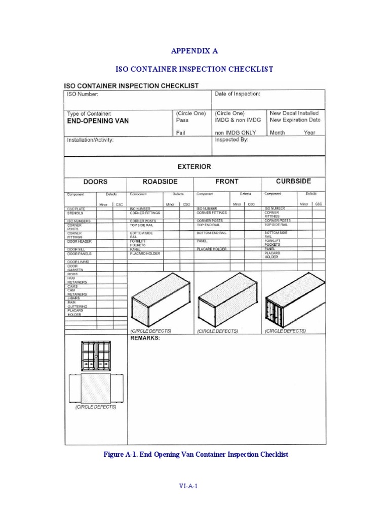 ISO Container Inspection Checklists | PDF | Business