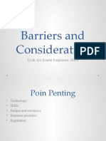 Pertemuan 3 Barriers and Consideration