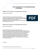 Nur6501 Week 8 Assignment 2 The Pathophysiology of Disorders PDF