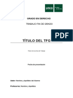 Modelo Formal de TFG en Derecho