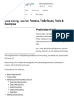 Data Mining Tutorial - Process, Techniques, Tools & Examples PDF