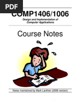 COMP1406 Course Notes