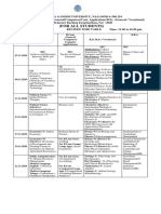 Gandhi University Nov 2020 revised time table for backlog exams