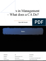 Careers in Management - What Does A CA