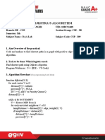 Dijkstra'S Algorithm: (For Programming Based Labs)