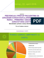 Prevencija I Pristup Pacijentima Sa Izraženim KV Faktorima Rizika U PZZ