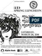 2011 Spring Luncheon Flyer
