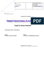 Proiect Educational in Parteneriat - Prima Pagina - Teatru Andras