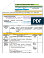 Sesión de Aprendizaje Educación Física: 2. Asume Una Vida Saludable