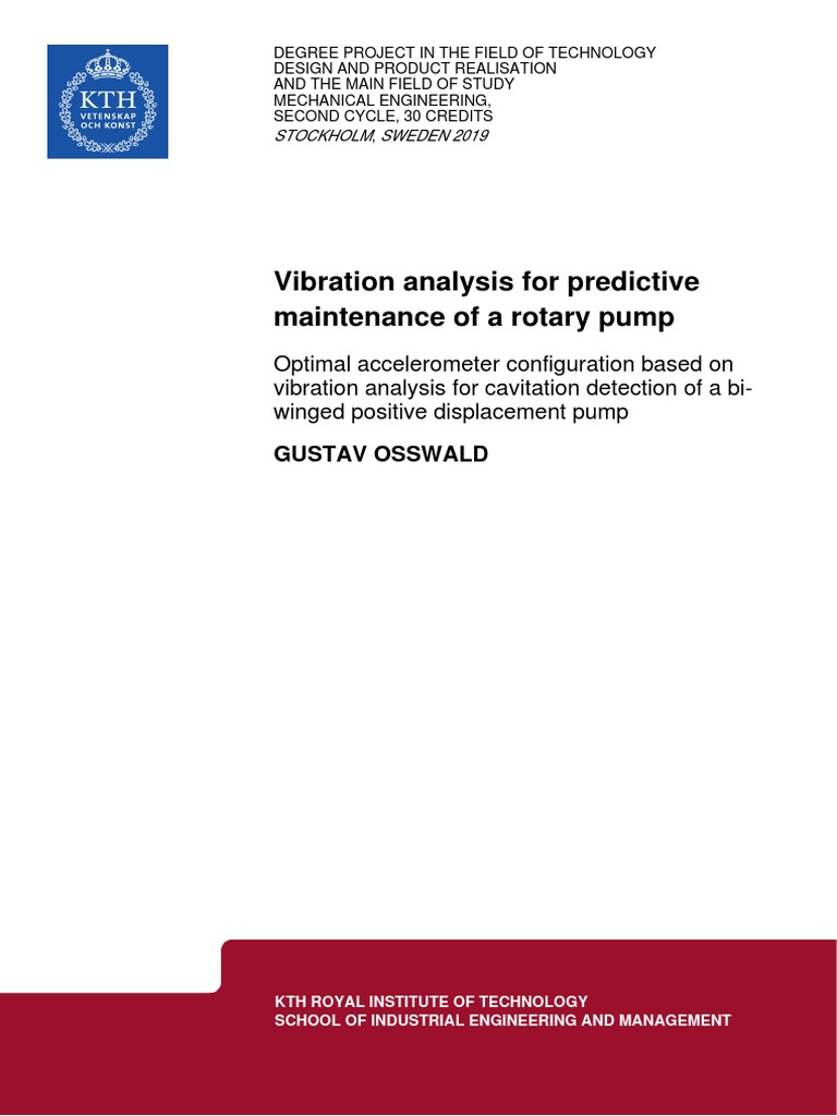 Vibration Analysis for Pump Maintenance | PDF | Accelerometer | Pump