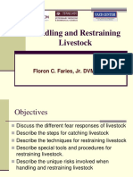 Handling and Restraining Livestock: Floron C. Faries, Jr. DVM, MS