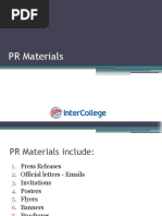 PR Materials