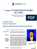 Integrasi Produksi Bersih Dengan ISO 14001 - Rev