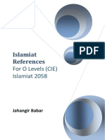 Islamiat References: For O Levels (CIE) Islamiat 2058