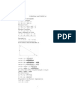 Formulas Matemáticas