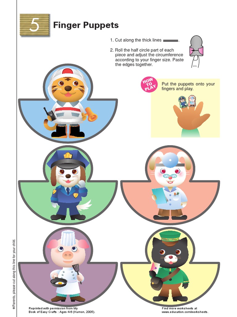 Family Finger Puppet Templates | PDF