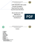 Planes de Área Religión Primer Periodo 2018 IESL