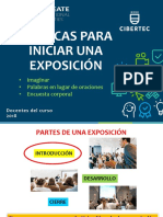 S11-Técnicas para iniciar una exposición- HHCCI- 2018-I