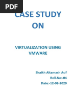 Case Study ON: Virtualization Using Vmware