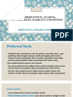 HYBRID FINANCING Prefered Stocks, Leasing Dan Option Securities