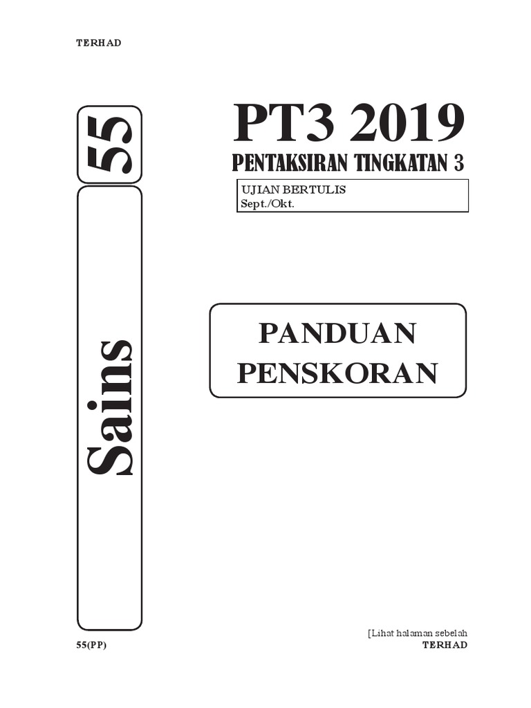 Panduan Penskoran Pentaksiran Tingkatan 3 Pdf