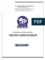 Norma Tecnica Medicina Del Trabajo Isss PDF
