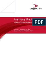 Harmony Radio, R2.8: Order Codes Reference