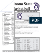 Winona State Women's Basketball Feb. 8, 2011 Game Notes 