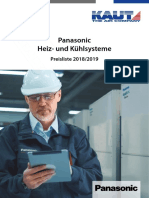 Panasonic Heiz- Und Kühlsysteme. Preisliste 2018_2019
