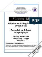 FILIPINO 12 - Q1 - Mod7 - Tech Voc