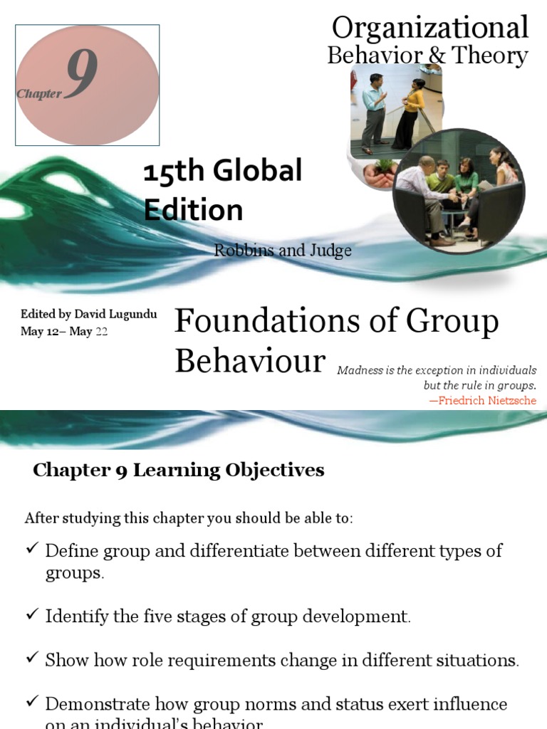 Foundation of Group Behaviour S PDF Group Decision Making