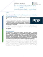 Educacion Domiciliaria y Hospitalaria Clase 1 Nivel Primario