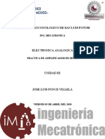 Practica Del Amplificador de Señal PDF