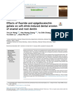 Effects of Fluoride and Epigallocatechin Gallate On Soft-Drink-Induced Dental Erosion of Enamel and Root Dentin