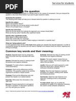 Exam Question Vocabulary Explained | PDF | Reason | Argument