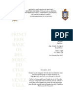 Pricipios Básicos Del Derecho Civil en Venezuela