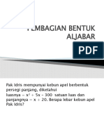 Pembagian Bentuk Aljabar