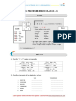 Presente Irregular e - I Ejercicios PDF