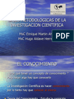 I.-BASES METODOLOGICAS DE LA INVESTIGACION CIENTIFICA