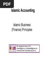 Islamic Accounting: Islamic Business (Finance) Principles