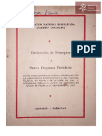 Declaracion de Principios y Nuevo Programa Partidario 1967