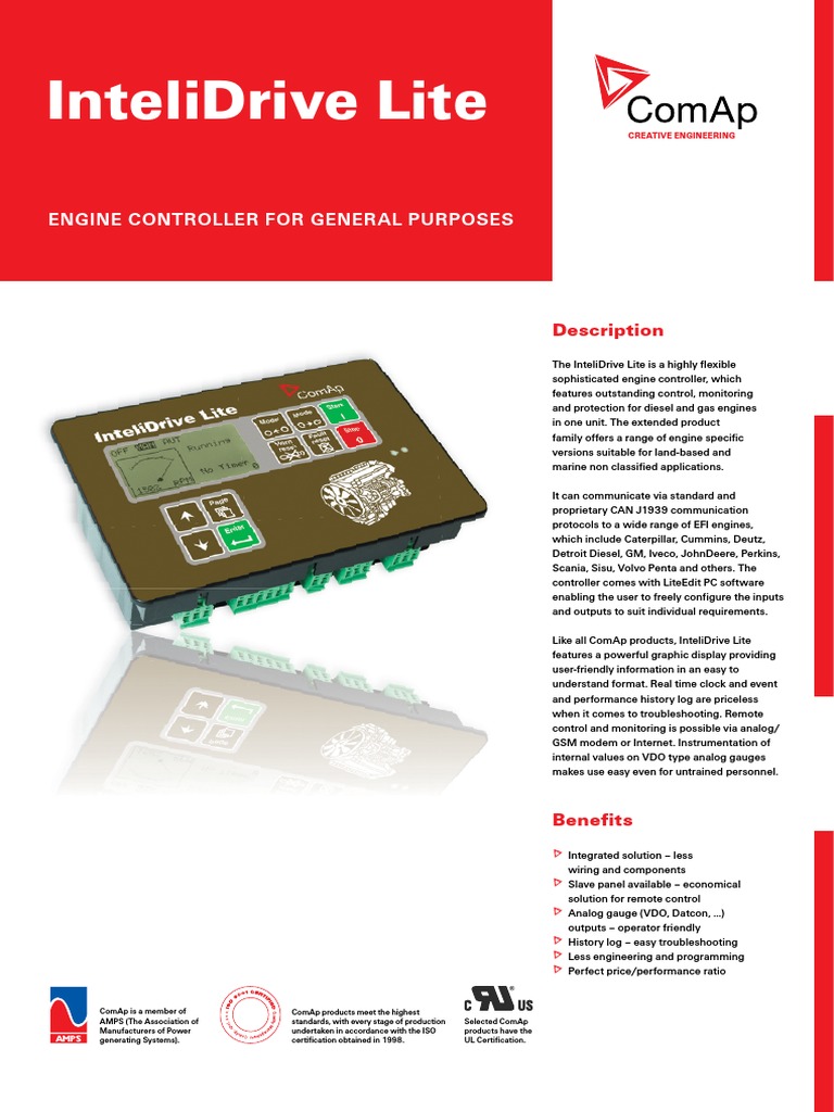 Intelidrive Lite Engine Controller For General Purposes PDF