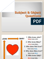 Subject & Object Questions