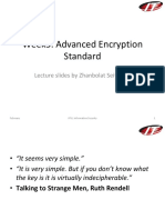 Week5. Advanced Encryption Standard: Lecture Slides by Zhanbolat Seitkulov