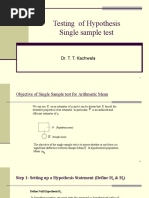 1Testing Hypothesis Single Sampleuio