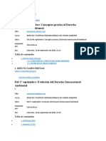 Del 10 de Septiembre: Conceptos Previos Al Derecho Internacional Ambiental