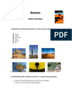 Deserts: Before Reading