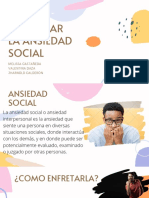 Enfrentar La Ansiedad Social