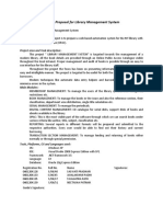 Project Proposal For Library Management PDF