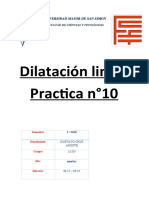 Dilatacion Lineal